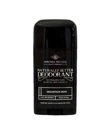 MNSC Mountain Man Deodorant - Magnesium &amp; Activated Charcoal, Sensitive Skin Formula - Aluminum-Free, Baking Soda-Free, All-Natural, Plant-Derived - Made in USA