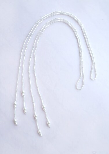 Imitation Pearl Hair Clip In Hair Braiding clips Long Hair Extension Hair Chain DIY Accessories Fashion Hair Band Masquerade Hair Accessories for Women and Girls