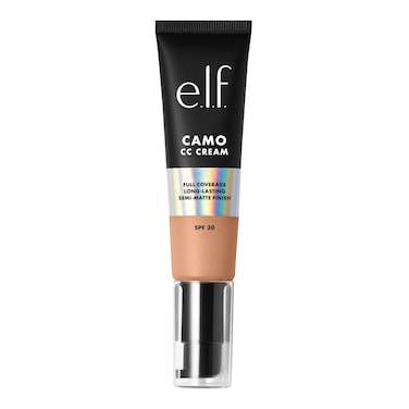 e.l.f. Camo CC Cream, SPF 30 Color-Correcting Medium-To-Full Coverage Face Foundation, Delivers An Airbrushed Finish, Vegan &amp; Cruelty-Free, Light 250 W