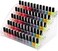 5 Tiers Acrylic Clear Plastic Nail Polishes Organizer Lipstick Holder Display Stands Essential Oils Storage Rack Dropper Bottles for Cosmetics Shop Store Display Toy Candy Holder Goods Shelf Show Case