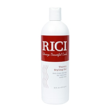 RICI Thirsty Styling Gel for Curly Hair   Naturally Formulated to Prevent Frizz for All Types of Curly Hair   Patented Formula Made in the USA (16 oz)