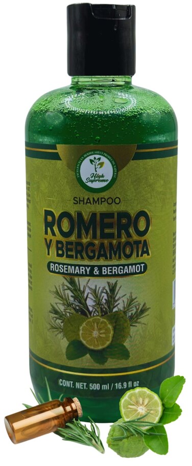 HIGH SUPREME SHAMPOO ROMERO &amp; BERGAMOTA (ROSEMARY &amp; BERGAMOT) 16.9 fl oz healthy and beautiful hair with every wash