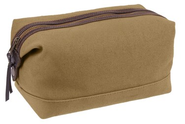 Rothco Canvas &amp; Leather Travel Kit (Coyote Brown)