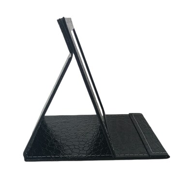 Protable Folding Vanity Mirror with Adjustable Stand, Travel Mirror Makeup Mirror (Black)