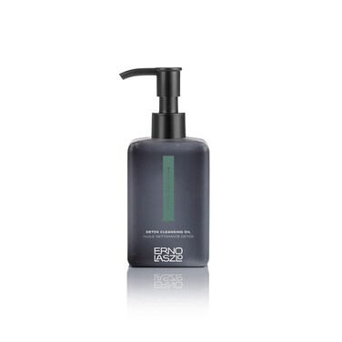 Erno Laszlo Detox Cleansing Oil, Lightweight Facial Cleanser Helps Dissolve Makeup and Impurities with Charcoal and Shea Butter, Deep Cleansing Oil, 6.4 Fl Oz
