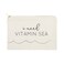 The Cotton &amp; Canvas Co. I Need Vitamin Sea Beach Cosmetic Bag and Travel Make Up Pouch