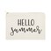 The Cotton &amp; Canvas Co. Hello Summer Beach Cosmetic Bag and Travel Make Up Pouch