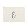 The Cotton &amp; Canvas Co. Personalized Handwritten Monogram E Cosmetic Bag and Travel Make Up Pouch
