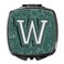 Caroline's Treasures CJ2010-WSCM Letter W Back to School Initial Compact Mirror Decorative Travel Makeup Mirror for Women Girls Gifts Pocket Makeup Mirror Folding Handheld