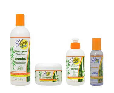Silicon Mix Bambu Shampoo 16oz &amp; Treatment &amp; Leave-in 8oz &amp; Polisher 4oz "Set