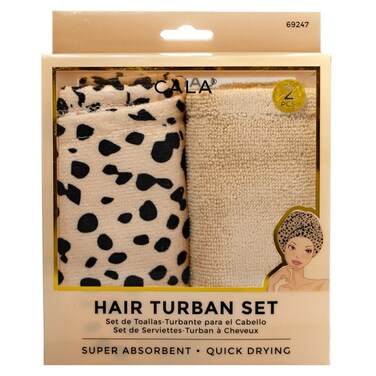Cala Flower garden shower cap &amp; hair turban set