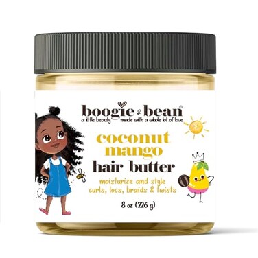 Hair Styling Creme or Pomade for Thick and Curly Hair Kids with Locs, Curls, Twists &amp; Braids, Made with Natural Oils like Coconut &amp; Mango Butter for Black Hair