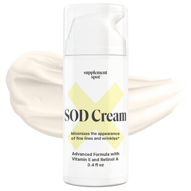 Superoxide Dismutase SOD Anti Aging Cream, Anti Aging Face Cream to Repair Fine Lines &amp; Wrinkles for Smoother, Firmer &amp; Younger Looking Skin, Superoxide Dismutase Face Moisturizer, 3.4 oz