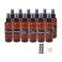 12 Pack 3.3 oz Fine Mist Spray Bottle Amber Plastic Spray Bottles For Essential Oils, Perfumes, Alcohol, Travel Bottle, Refillable Containers with Funnels, Chalk Labels, Pen