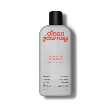 Body Wash, EWG Verified Shower Gel with Niacinamide and Glycerin, Clean Ingredients, Vegan, Energizing, Citrus Zing, 12 Fl Oz