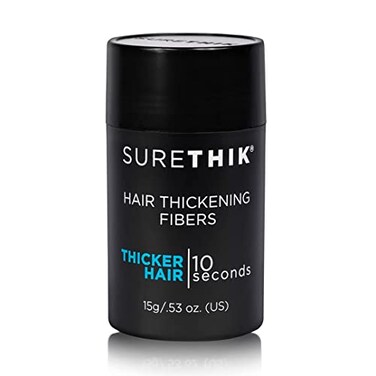 SURETHIK Hair Fibers, 15g (Medium Brown), Fills Thinning Hair for Visibly Fuller Look, Conceals Bald Spots, Natural Look, For Men &amp; Women