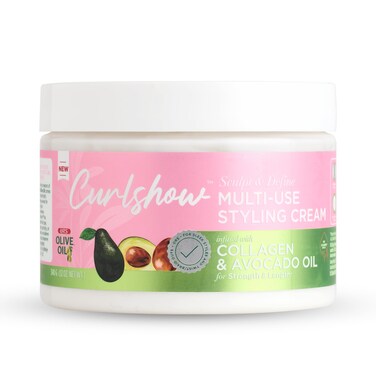 ORS Olive Oil Curlshow Multi-Use Styling Cream Infused with Collagen &amp; Avocado Oil for Strength &amp; Length (12.0 oz)