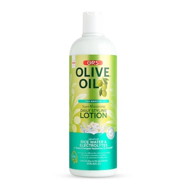 ORS Olive Oil Max Moisture Super Moisturizing Daily Styling Lotion infused with Rice Water &amp; Electrolytes 16 Ounces