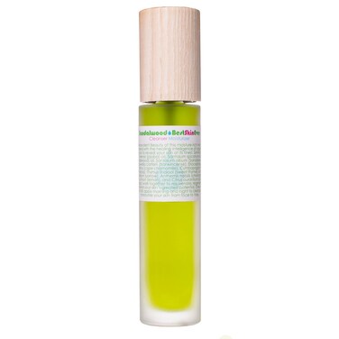 LIVING LIBATIONS - Organic Best Skin Ever All-In-One Facial Cleanser, Exfoliator + Moisturizer   Natural, Wildcrafted, Vegan Clean Beauty (Sandalwood)