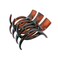 Parcelona French Large and Wide Tortoise Shell Brown 3 1/2" Celluloid Interlocking Teeth No Slip Grip Claw Clips Jaw Hair Claw Clips Clamp Clutcher for Women and Girls, Made in France (Shell-Brown)