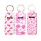 Chapstick Lip Balm Holder Key Chain Keychain Lip Potable Chapstick Holders Gloss Cute with Clip Lip Balm Sleeve Pouch Organizer for Women Girls