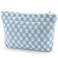 Checkered Makeup Bag for Women Large Capacity Blue Travel Cosmetic Bag Makeup Pouch for Purse Zipper Toiletry Organizer Cute Y2K Aesthetic Trendy Makeup Brushes Storage Bag Travel Essentials