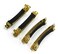 ALL in ONE 10pcs 80mm French Barrette Hair Clips for DIY Craft Project (Gold 80mm with Leather Protect)