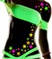Sasswear Blacklight Body Stickers - Neon Fashion Accessories for Raves, Festivals and Glow Parties, 40/pk (Star)