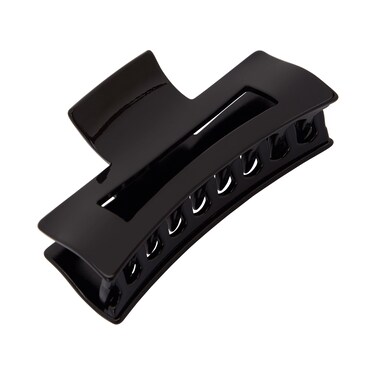 France Luxe Large Cutout Rectangle Jaw - Black