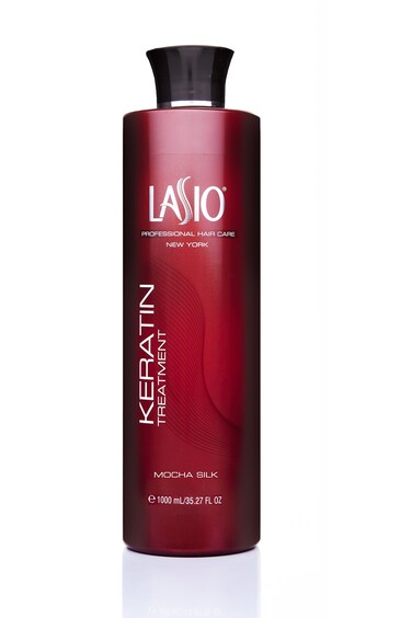Lasio Mocha Silk Keratin Treatment Serum, 35.27 Fl. Oz - Hydrated Frizz-free Hair, Infused with Cacao Oil, Reduce 90% of Curls for 2b - 4c Hair, Fume Free