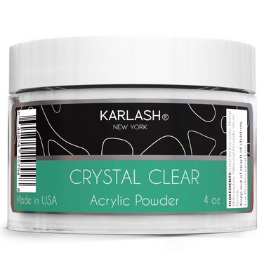 Karlash Professional Acrylic Powder Made in USA Crystal Clear 4 oz