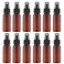 1 Oz/30ML Small Plastic Spray Bottle(12 PCS), Empty Fine Mist Mini Travel Size Sprayer, Portable Refillable Liquid Containers for Perfume, Cologne, Water(Amber)