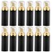 KOIBITO 2 Oz Black Foam Soap Bottle with Gold Pump Empty Travel Foaming Dispenser for Hand Soap,Lash Shampoo,Body Wash(12 PCS, Clear Cap)