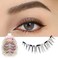 Magnetic eyelashes natural look Short lashes Hight Quality face eyelashes Pack of 4 eyelashes pack E3 Magnetic lashes Black