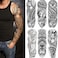 Fake Sleeve Tattoos Stickers 6-Sheet Full Arm Temporary Tattoos Sleeves for Adult Kids Women Makeup