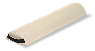 EARTHLITE Massage Bolster Pillow Half Round &ndash; Durable, Easy to clean 100% PU Upholstery incl. Strap Handle/Professional Quality CFC-FREE/Back Pain Relief, Vanilla Cr&egrave;me