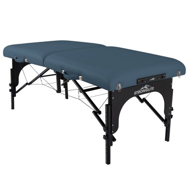 Stronglite Premier Portable Massage Table - Highest-Strength, 3" Deluxe Foam System, Incl. Flex-Rest Headrest and Memory Foam Pillow