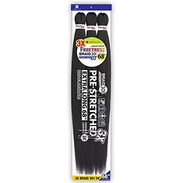 Freetress Braids Synthetic Pre Stretched Braid - 3X BRAID 301 34" (Color:CB350/33)