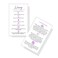 Boutique Marketing LLC Waxing Aftercare Cards   50 Pack   Size 2 x 3.5&rdquo; inches Business Card Size   Hair Removal Aftercare Kit   White with Purple Design
