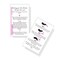 How to Brush Lash Extensions Aftercare Cards   50 Pack   Eyelash Extension Supplies   White with Pink Design