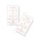 Microblading Aftercare Cards   50 Pack   Size 3.5 x 2" inches   Disposable FAQ Microblade Printed Certified Recommended Care Instructions   PMU Rose Gold Glitter on Marble Design