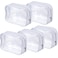 5 Pack Clear PVC Zippered Toiletry Carry Pouch Portable Cosmetic Makeup Bag for Vacation, Bathroom and Organizing