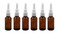 30ml 6PCS /1 Ounce Amber Glass Empty Nasal Sprayers Bottle