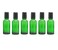 6PCS 30ml Empty Portable Green Glass Roll on Bottles With Stainless Steel Ball and Black Cap For Perfume Essential Oil Roller Bottles Vial Container Pot Jar Attar Bottle