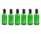 6PCS 50ml Empty Portable Green Glass Roll on Bottles With Stainless Steel Ball and Black Cap For Perfume Essential Oil Roller Bottles Vial Container Pot Jar Attar Bottle