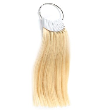 Hair Swatches for Testing Color, Light Blonde 613 Tone Level 9, Real Natural Remy Human Hair, 30 Strands per Pack, 8 Inches