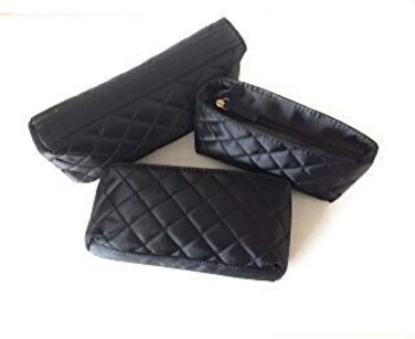 Makeup Bags Set of 3 - Black