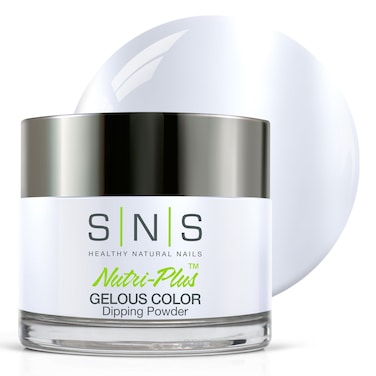 SNS Nail Dip Powder, Gelous Color Dipping Powder - Heirloom Pearls (White, Shimmer) - Long-Lasting Dip Nail Color Lasts 14 Days - Low-Odor &amp; No UV Lamp Required - 1 OZ