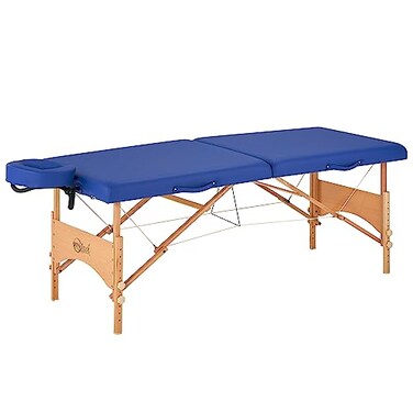 Master Massage Brady Lightweight Portable Massage Table, Sky Blue, 27''