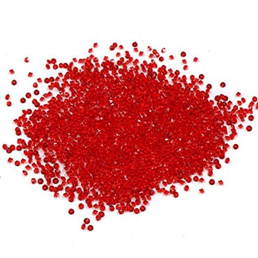 Nail Art Micro Rhinestones 3D DIY Mini Caviar Gems Phone Case Decoration Point Back Beads 1440Pcs With a Tray Red